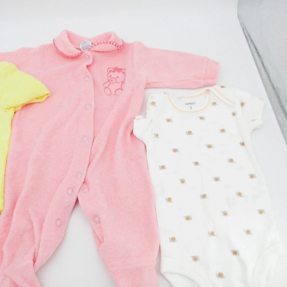 Carter's Cloud Island Gerber 0-6 months Baby Girl Clothing Lot Bodysuits 27 pcs